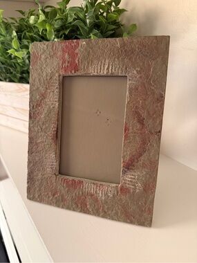 Milano Series 4x6 Faux Slate Textured Picture Frame Rustic Home Decor
